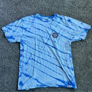 Vans Blue Tie-Dye Men's Shirt EUC sz L Classic fit 100% cotton
